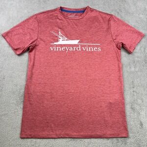 Vineyard‎ Vines Performance Shirt Mens XS Pink Short Sleeve Stretch Boat